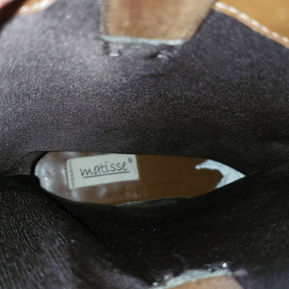 EUC Matisse Brown Leather Studded Cowboy Boots 8 - Picture 10 of 11